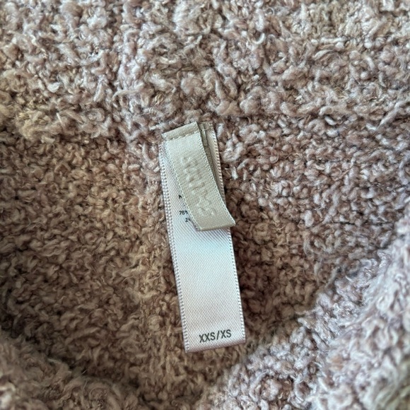 SKIMS Tan Brown Fuzzy Knit Soft Comfy Elastic Waist Wide Leg Lounge Pants XXS/XS - Picture 7 of 7